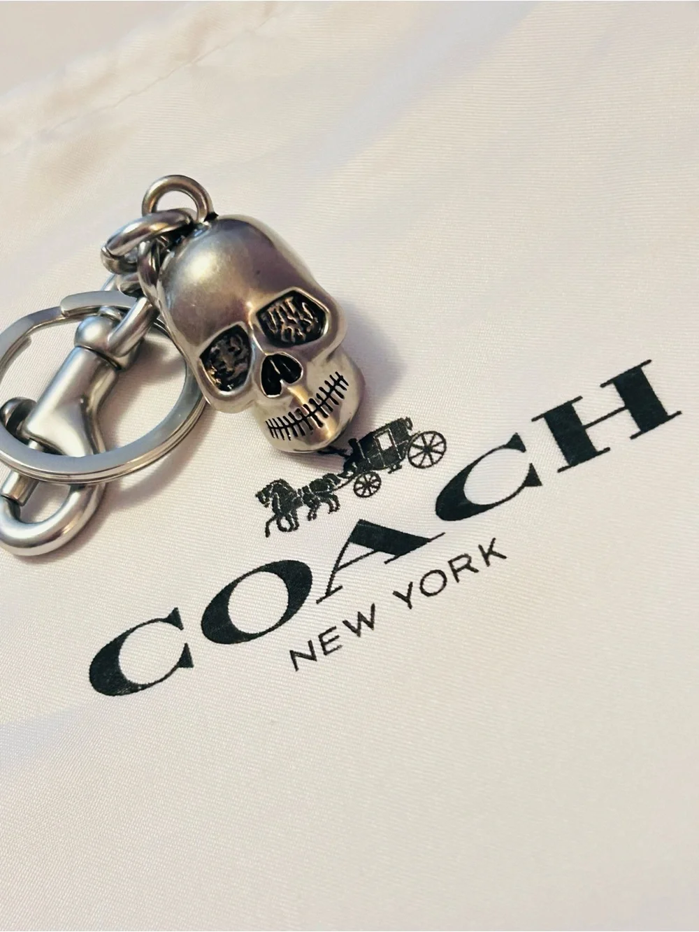 NWOT EXTREMELY RARE Coach Skull Bag Charm/ Keychain